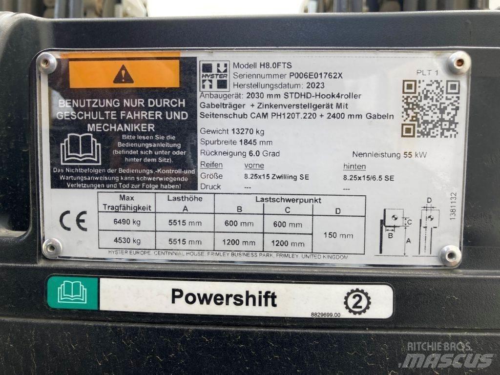 Hyster H 8.0 FTS Diesel Trucker