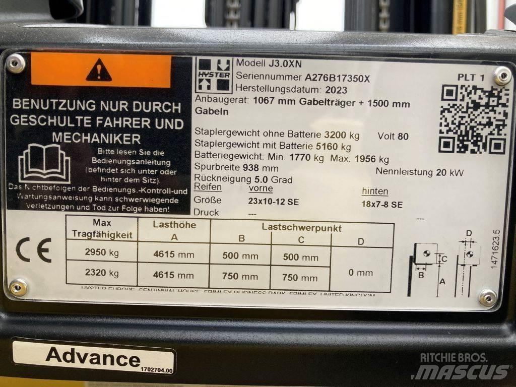 Hyster J 3.0 XN Elektriske trucker