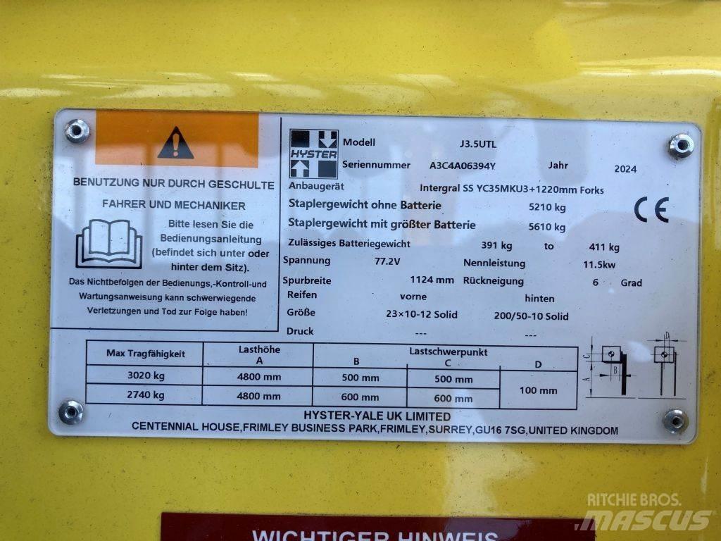 Hyster J 3.5 UTL Elektriske trucker