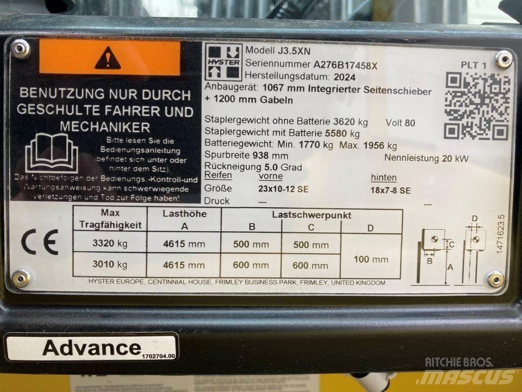 Hyster J 3.5 XN Elektriske trucker