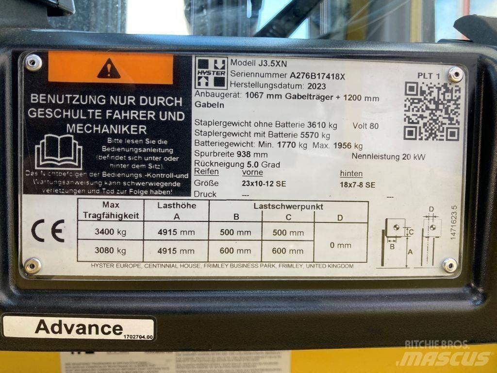 Hyster J 3.5 XN Elektriske trucker