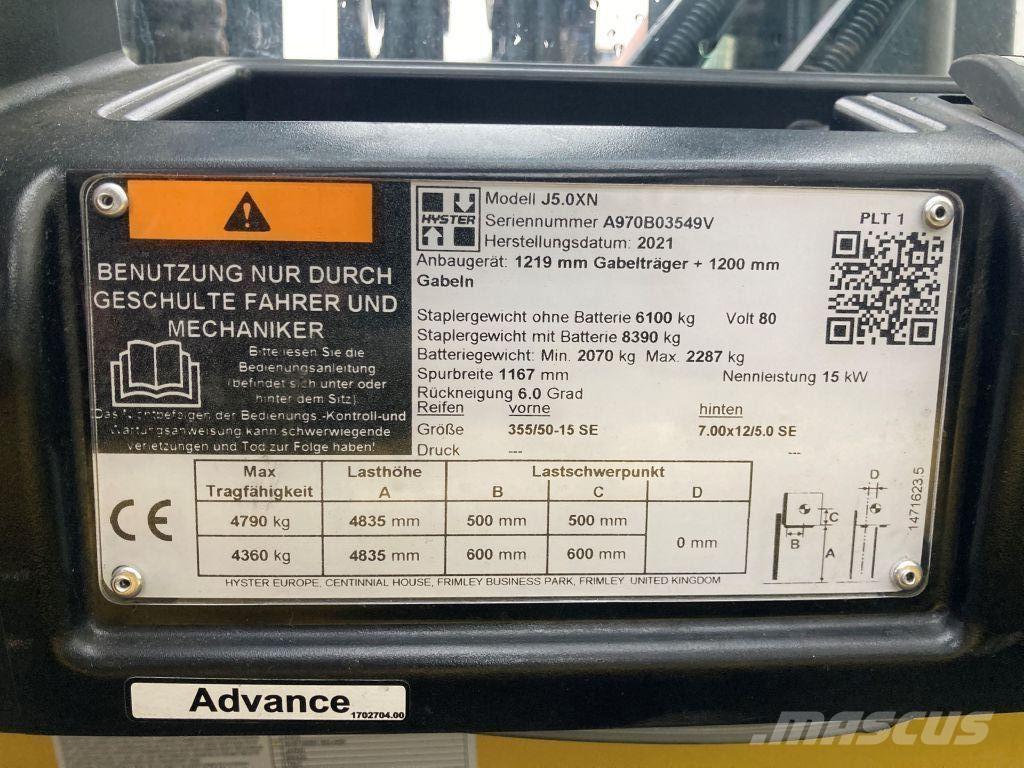 Hyster J 5.0 XN Elektriske trucker