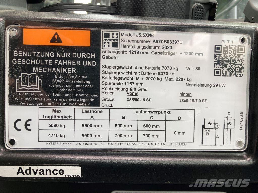 Hyster J 5.5 XN6 Elektriske trucker