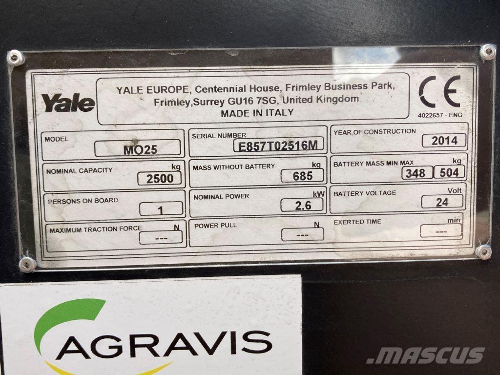 Yale MO 25 Lavtløftende plukketruck