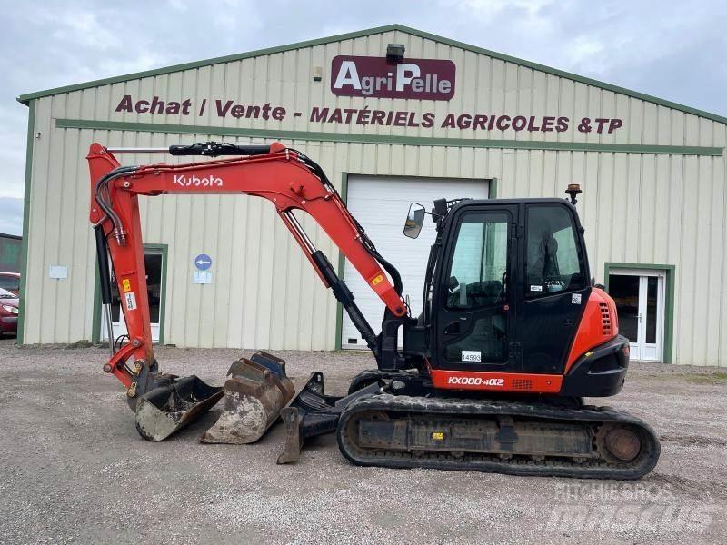 Kubota KX080-4 Minigravere <7t