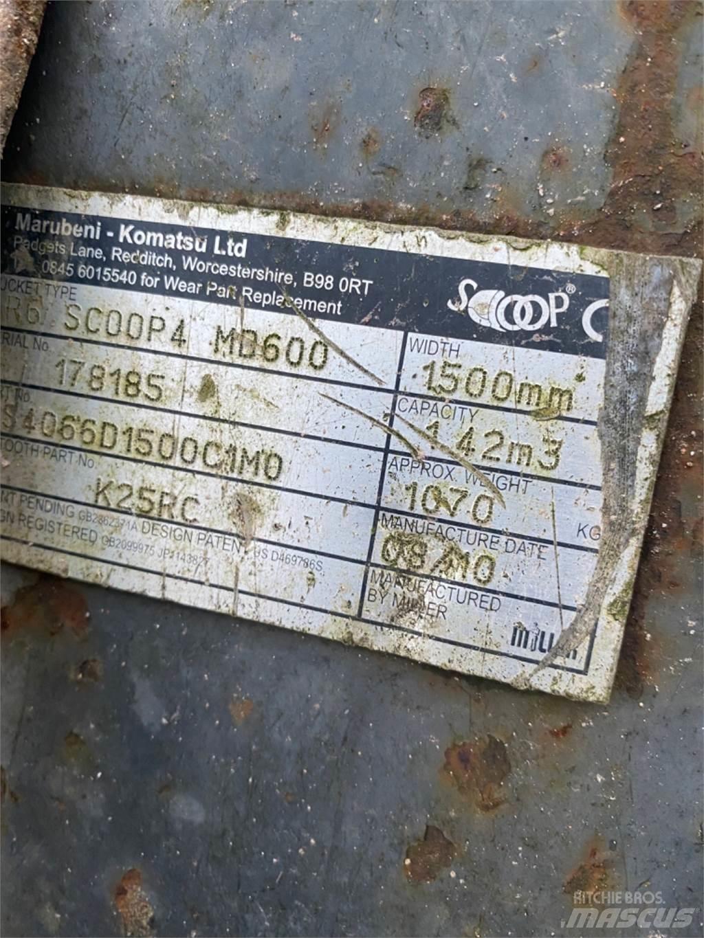  1500mm Skuffer
