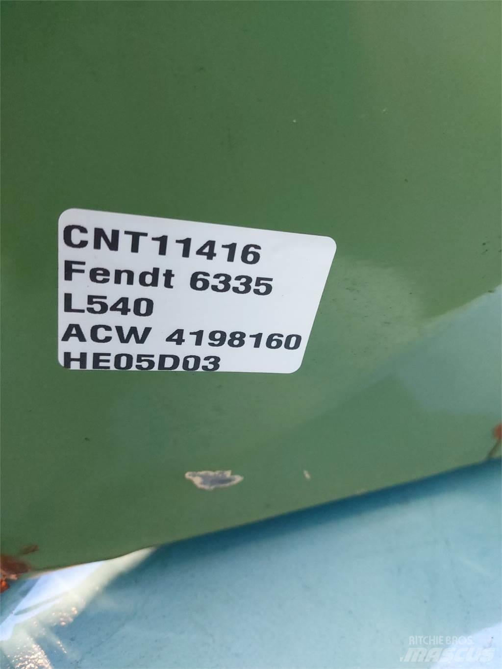 Fendt L540 Skurtresker tilbehør