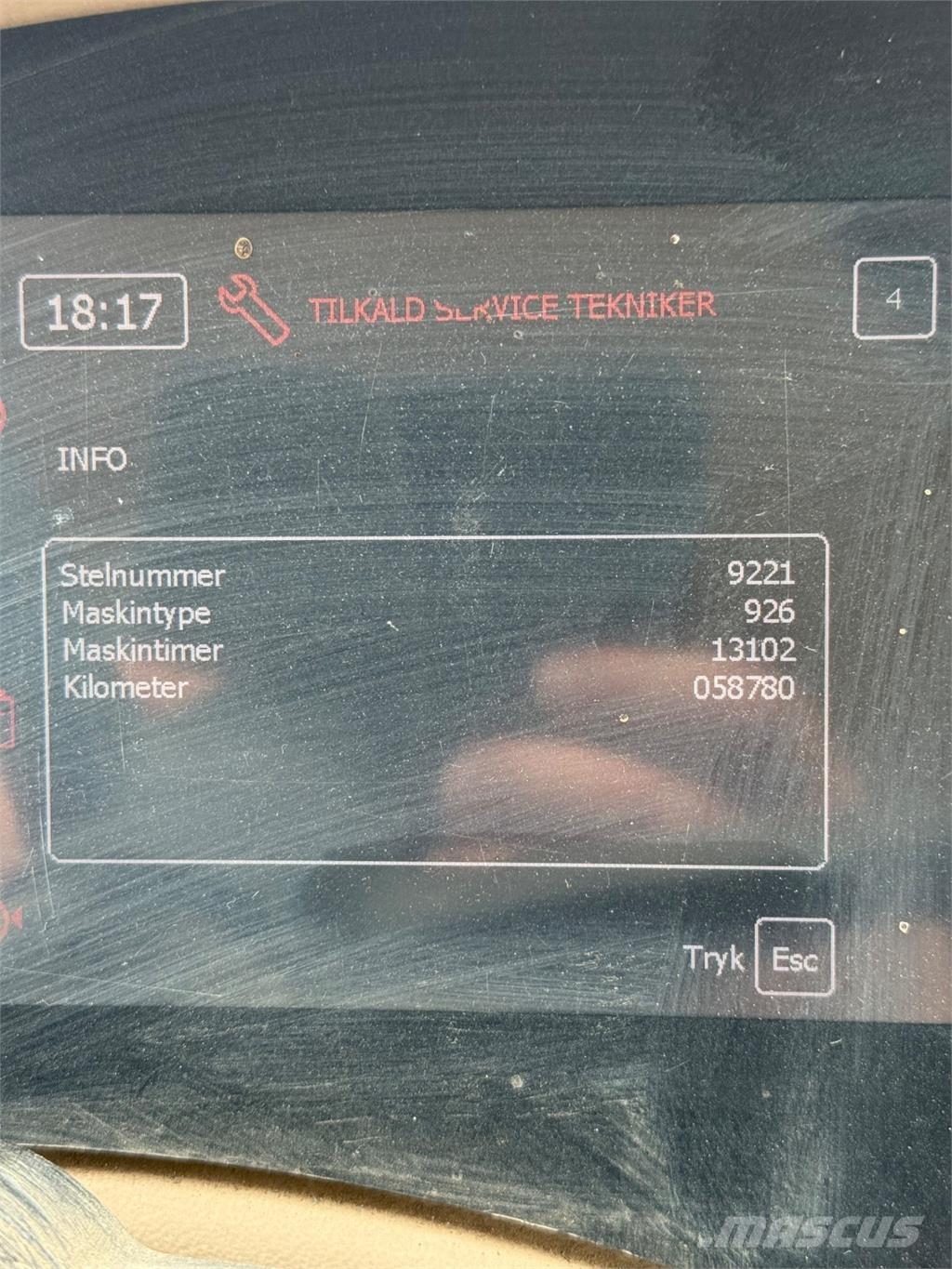 Hydrema 926D Traktorgravere