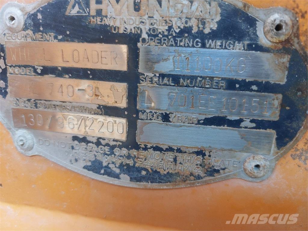 Hyundai HL740-3 Hjullastere