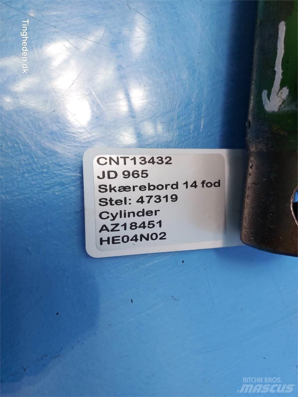 John Deere 965 Skurtresker tilbehør
