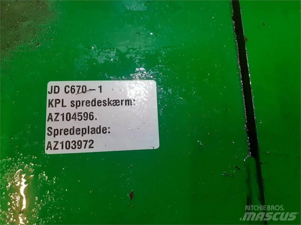John Deere C670 Skurtresker tilbehør