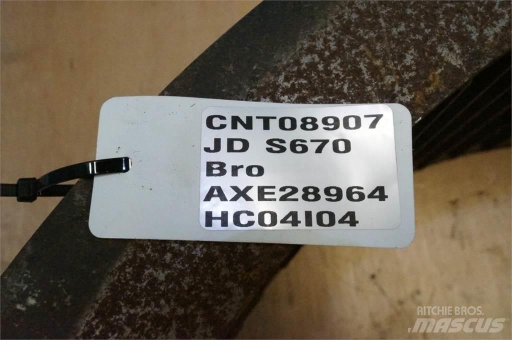 John Deere S670 Skurtresker tilbehør