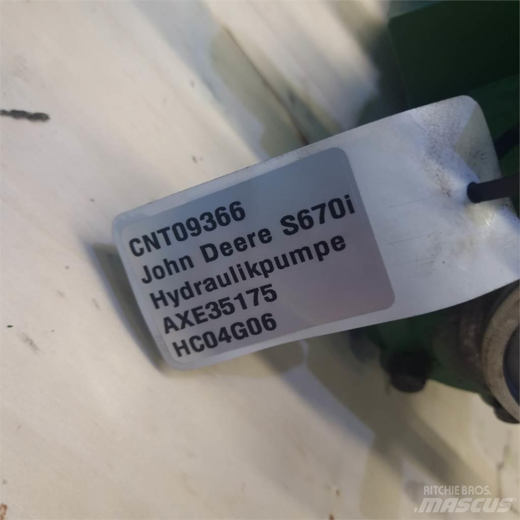 John Deere S670 Hydraulikk