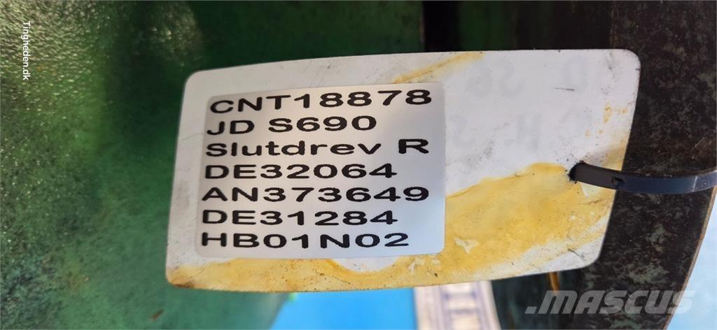 John Deere S690 Skurtresker tilbehør