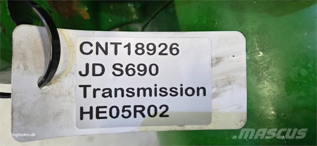 John Deere S690 Girkasse