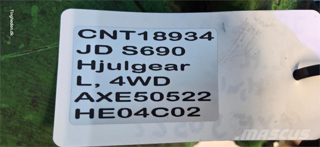 John Deere S690 Skurtresker tilbehør