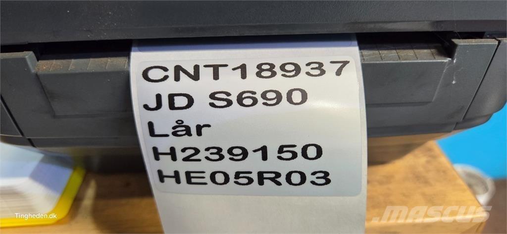 John Deere S690 Skurtresker tilbehør