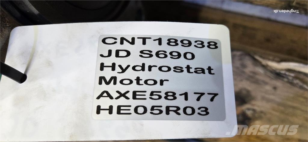 John Deere S690 Hydraulikk