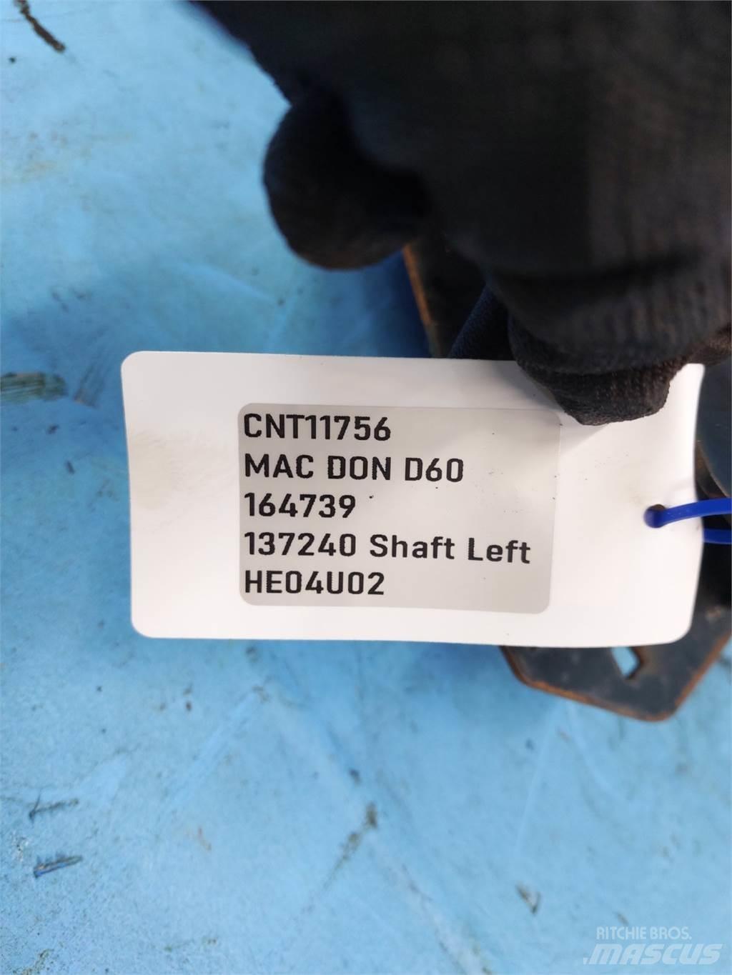 MacDon D60 Skurtresker tilbehør