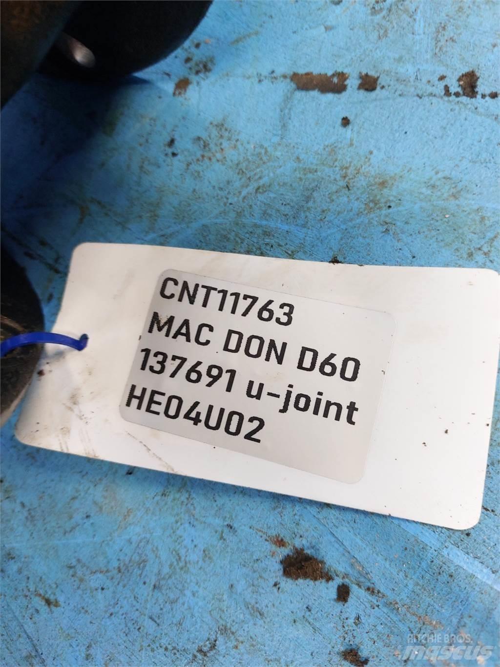MacDon D60 Skurtresker tilbehør