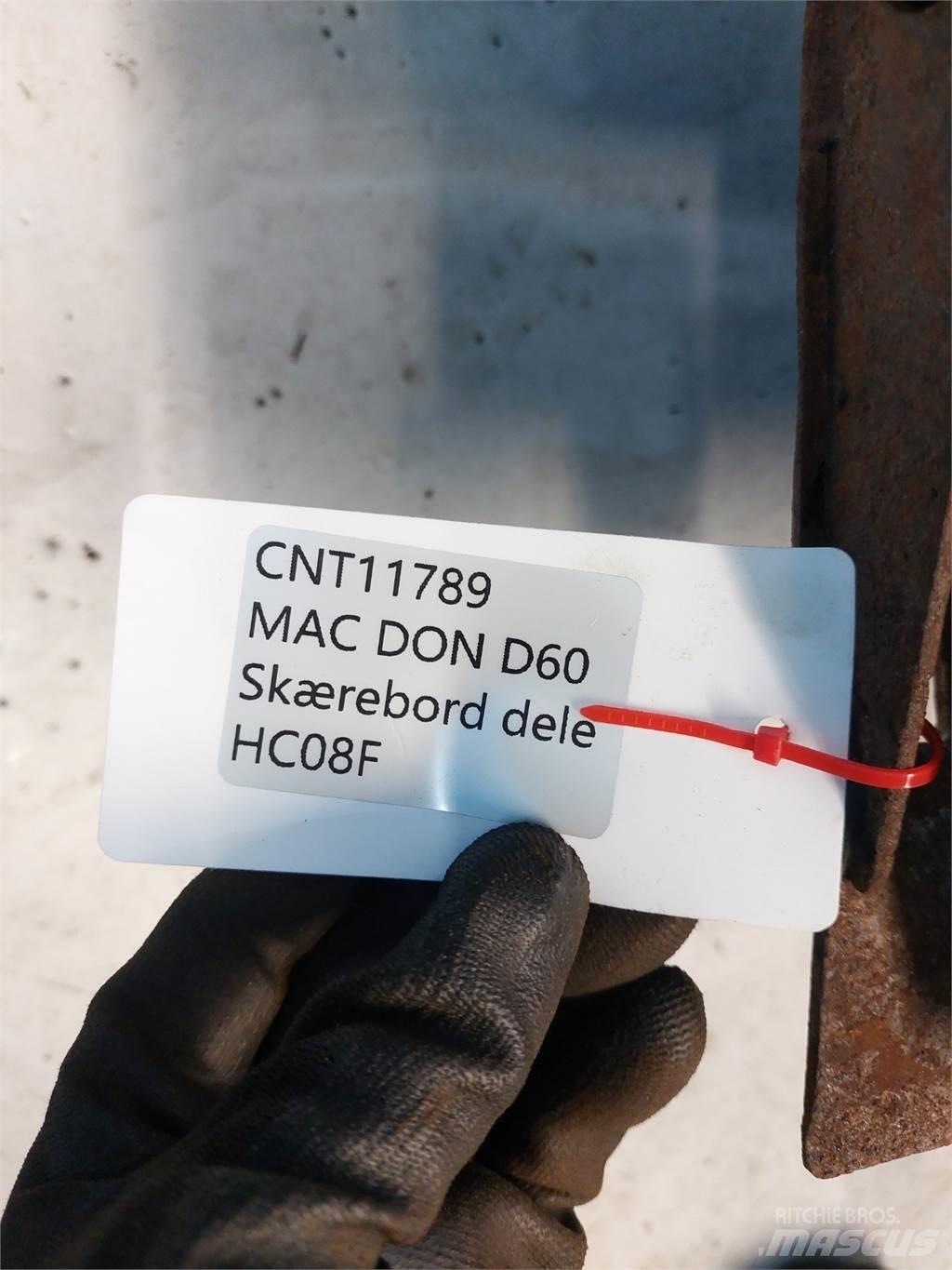 MacDon D60 Skurtresker tilbehør