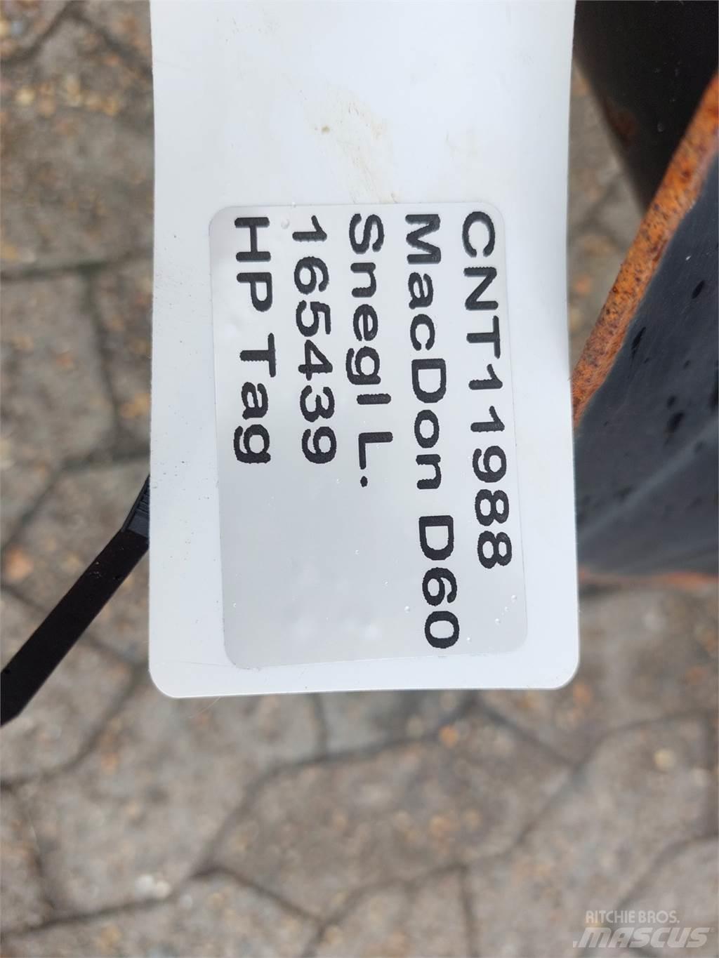 MacDon D60 Skurtresker tilbehør