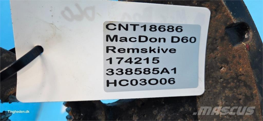 MacDon D60 Skurtresker tilbehør