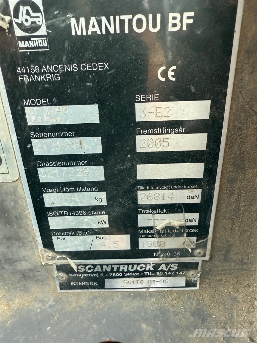 Manitou MT1740 Teleskoplastere