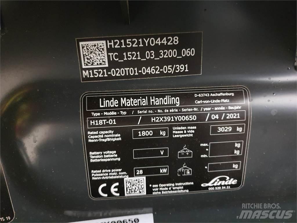 Linde H18T Propan trucker