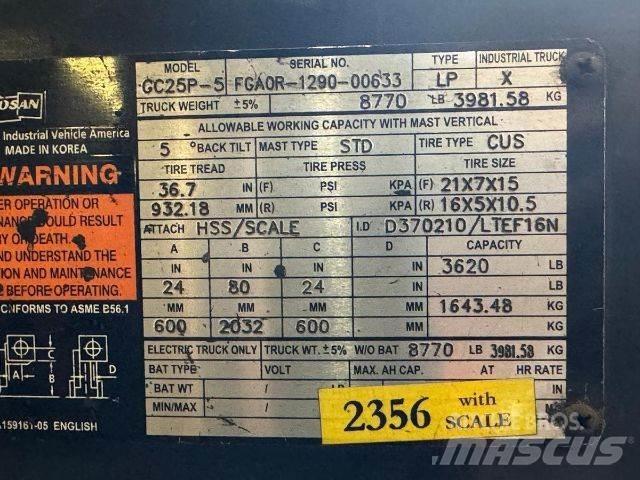 Doosan GC25P-5 Gaffeltrucker - Annet