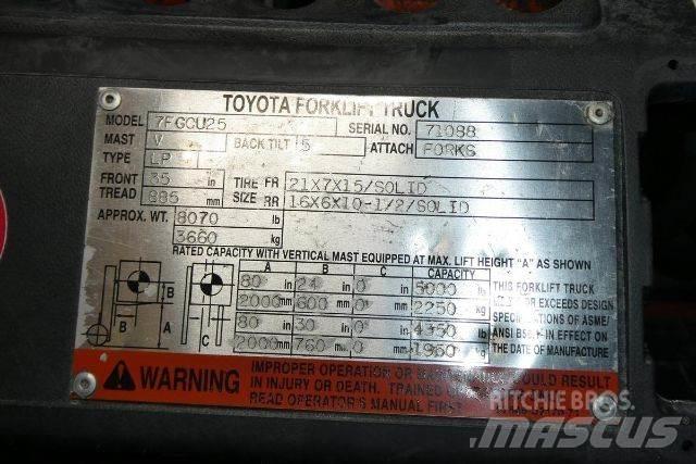 Toyota 7FGCU25 Gaffeltrucker - Annet