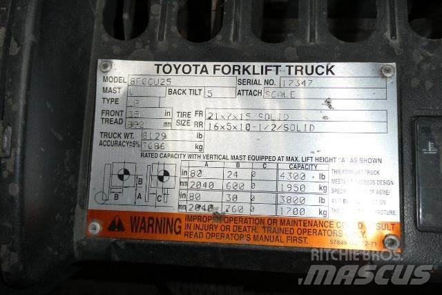 Toyota 8FGCU25 Gaffeltrucker - Annet