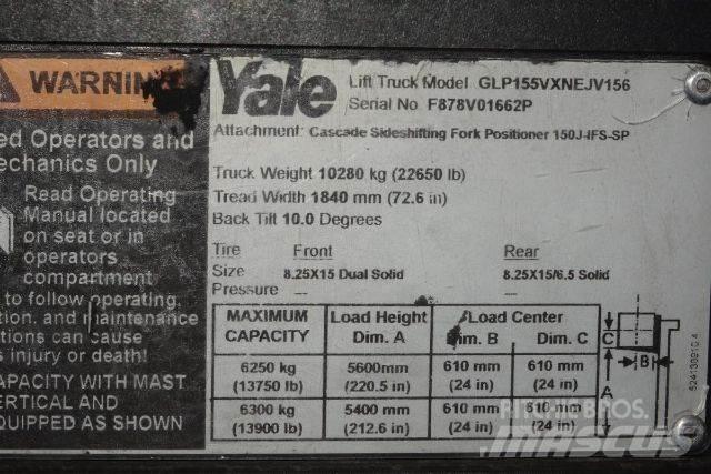 Yale GLP155VX Gaffeltrucker - Annet