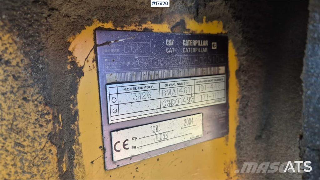 CAT D6D XL Dozere Beltegående