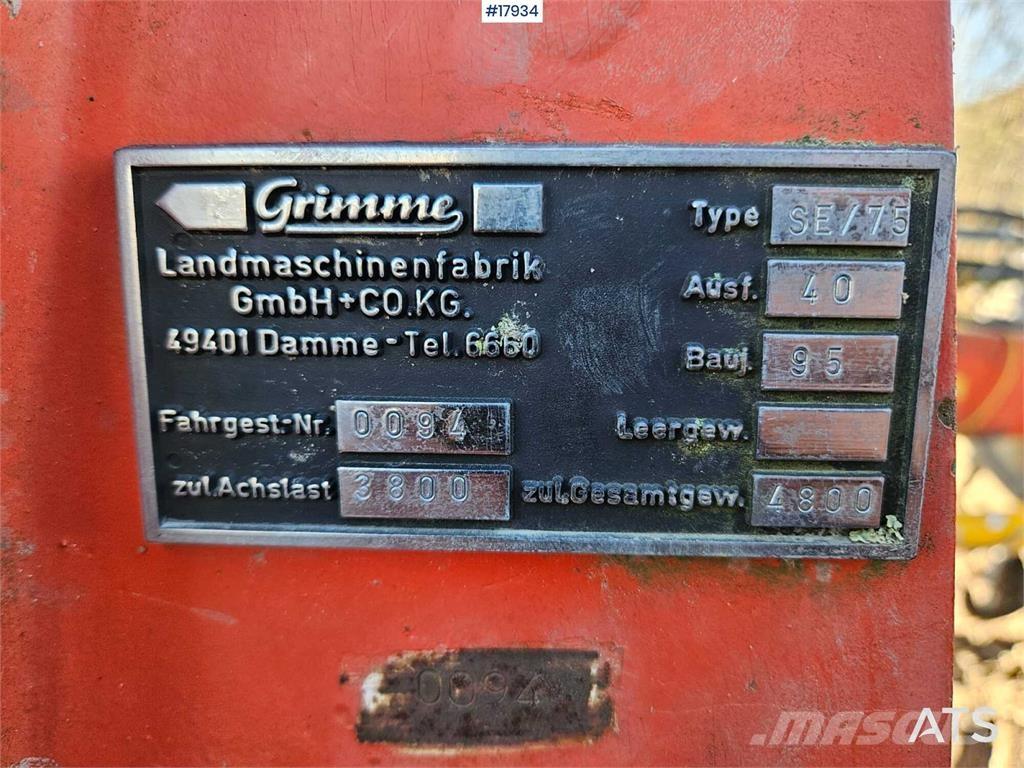 Grimme SE / 75 Skurtreskere