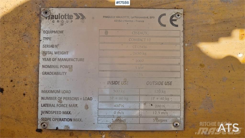 Haulotte Compact 12 Sakselifter