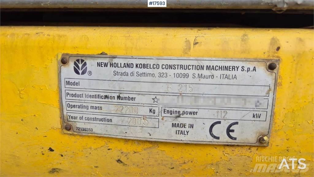 New Holland E215 Beltegraver