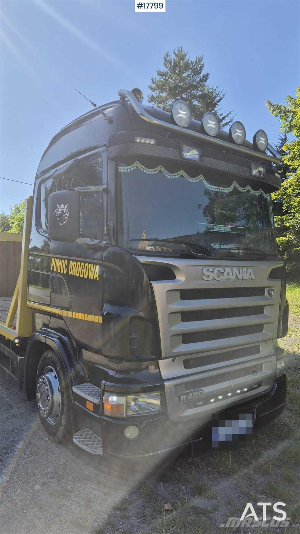 Scania R420 Flatvogn med vinsj