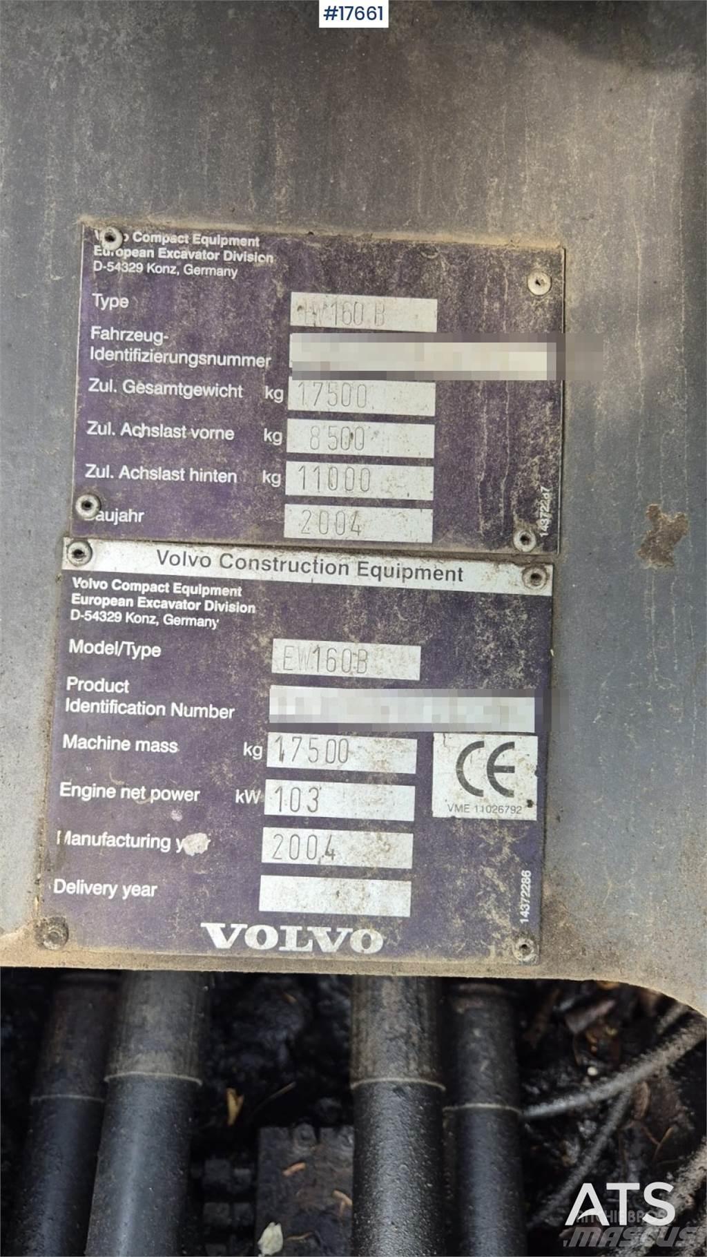 Volvo EW 160B Hjulgravere