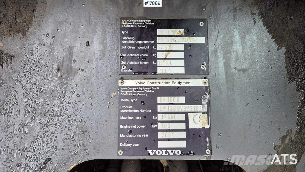 Volvo EW160B Hjulgravere