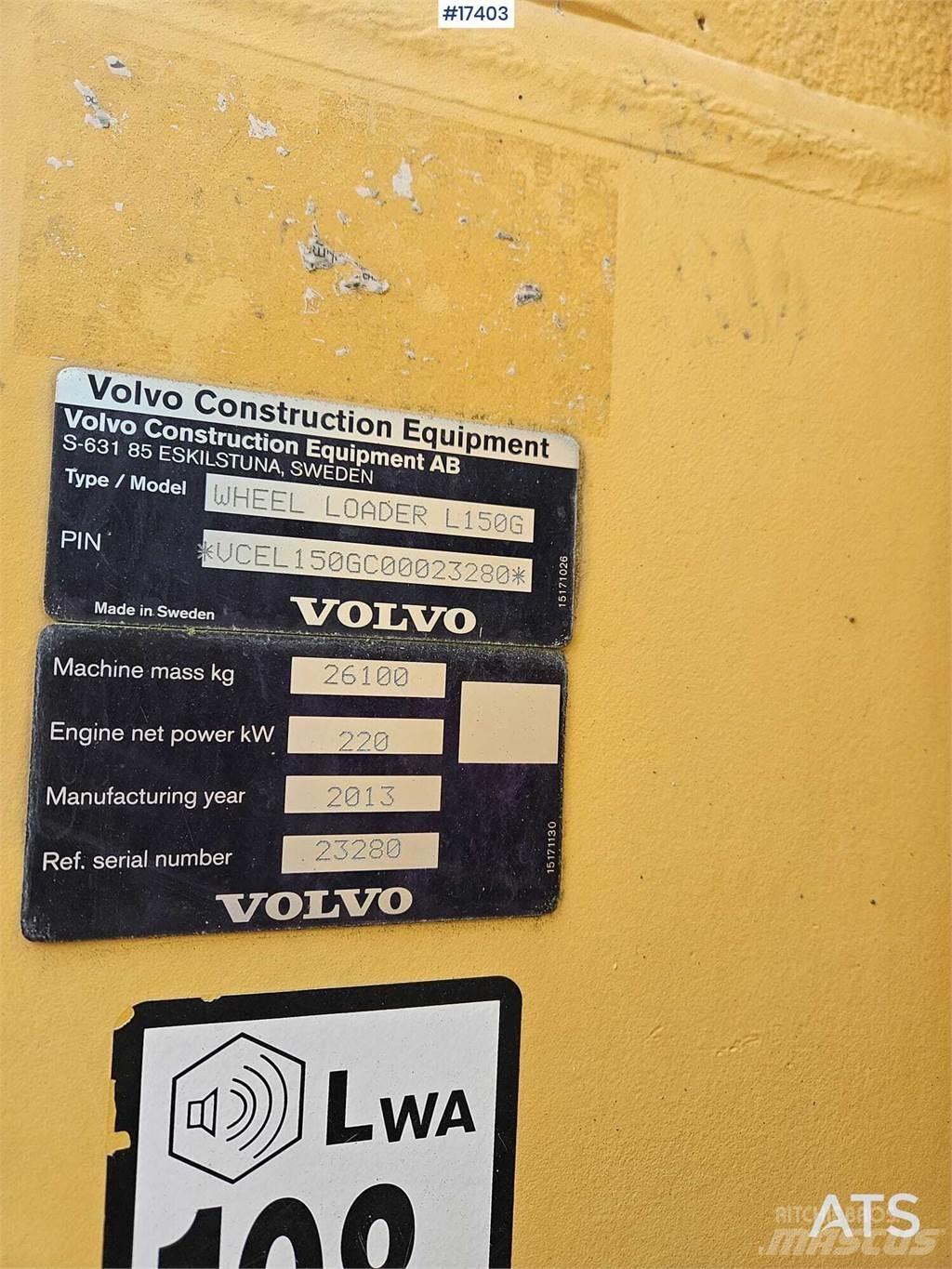 Volvo L150G Hjullastere