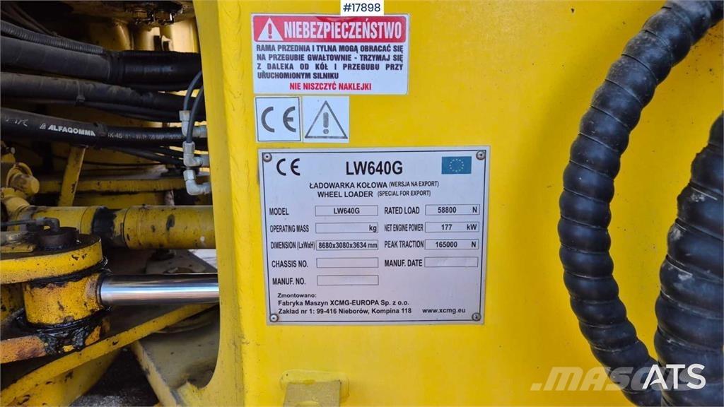 XCMG LW 640 G Hjullastere