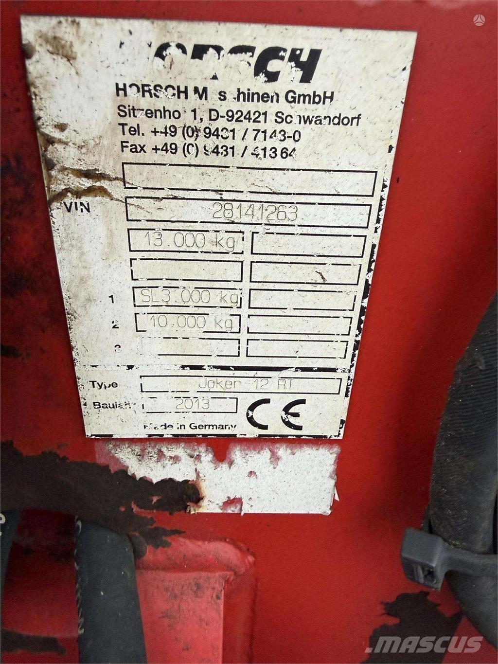 Horsch Joker 12RT Slodder