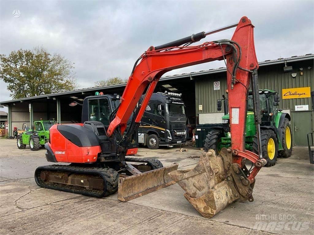 Kubota KX080-4 Beltegraver