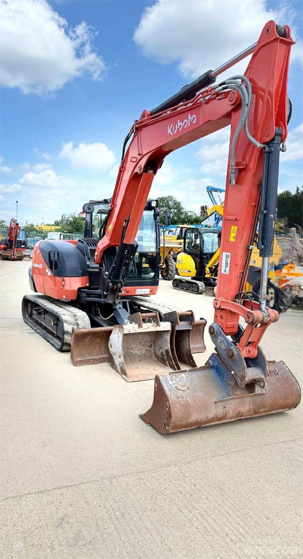 Kubota KX080-4 Beltegraver