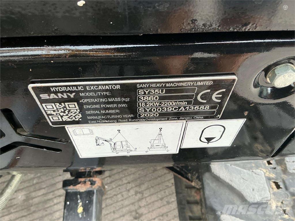 Sany SY35U Beltegraver