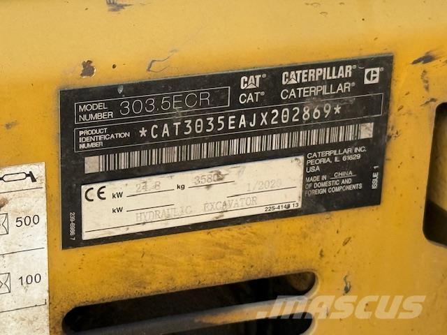CAT 303.5ECR Minigravere <7t