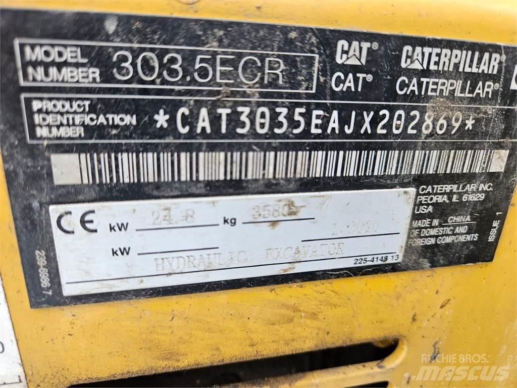 CAT 303.5ECR Minigravere <7t