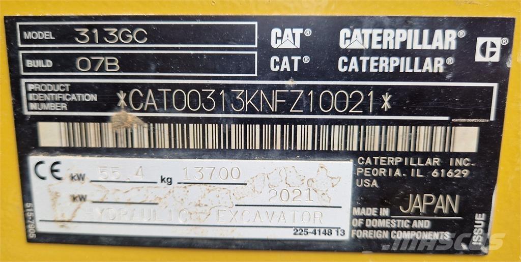CAT 313GC Beltegraver