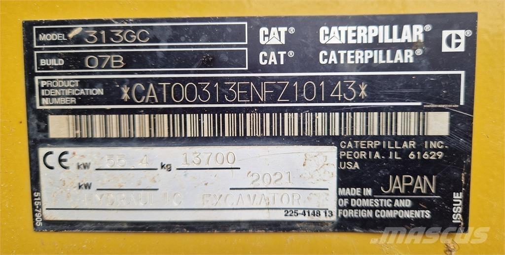 CAT 313GC Beltegraver